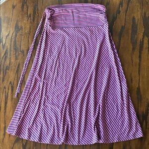 Patagonia Striped Midi Skirt in Pink and Purple